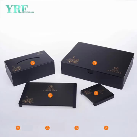 YRF Custom Acrylic Towel Serving Tray For Hotel Supply