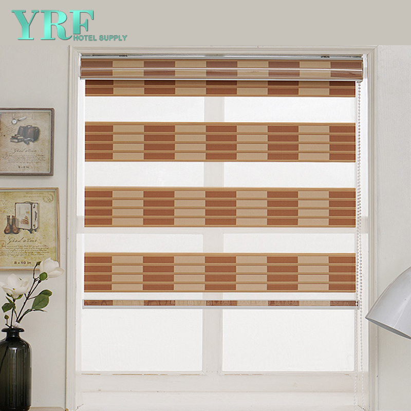 Zebra curtain Factory Insulated Fabric Window Blinds Privacy For Patio Door