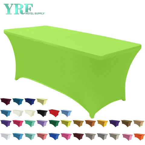 Längliche Stretch-Spandex-Tischdecken Apfelgrün 6ft/72 "L x 30 " B x 30 " H Polyester für Klapptische