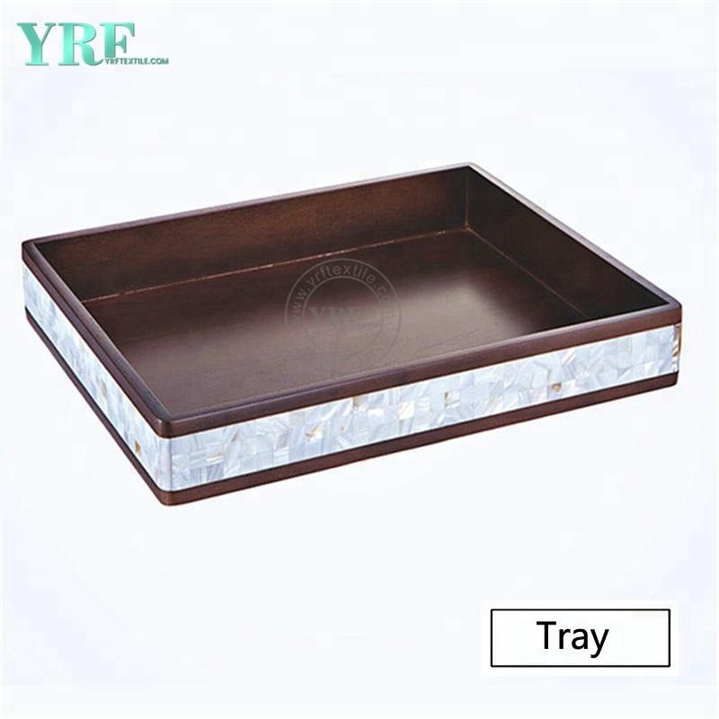 YRF Embossed Heat Proof Non Slip Large Leather Serving Tray For Hotel Supplies