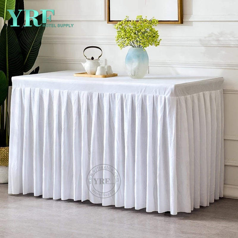 YRF Großhandel Elegante dekorative weiß gekräuselte Tabelle Rock