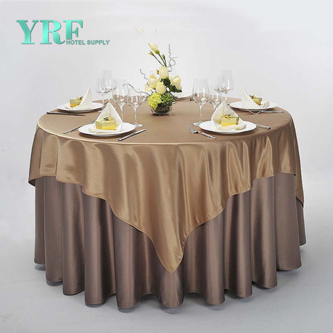 YRF Customized Table Cloth Square Luxury 100% Polyester Party