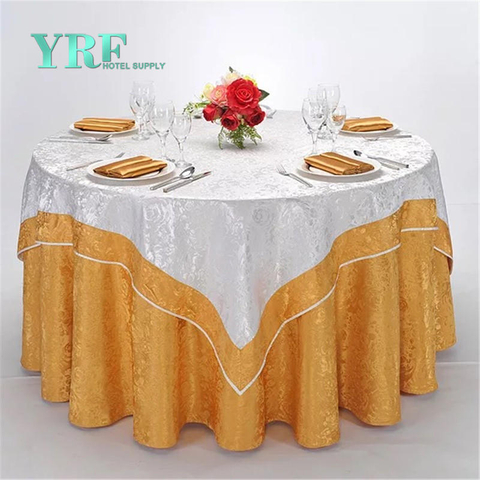YRF Wedding Table Cover Round 8ft Orange Cheap