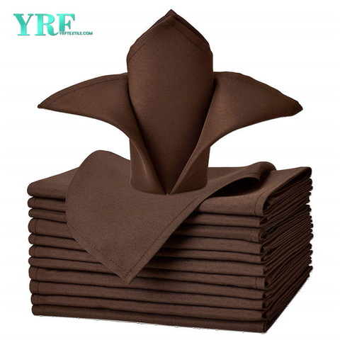 Stoffservietten Pure Chocolate 17x17 Zoll reines 100% Polyester waschbar und wiederverwendbar für Restaurant
