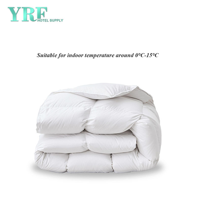 Hotel Bettdeckeneinsatz 100 % Baumwolle Leicht Warm 95 % Weiße Gänsedaunen 4 Jahreszeiten Weiß