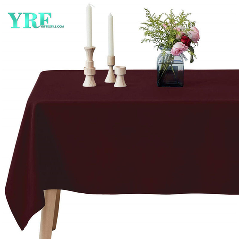 Rechteckige Tischdecken Weinrot 90x156 Zoll reines 100% Polyester knitterfrei für Hochzeiten