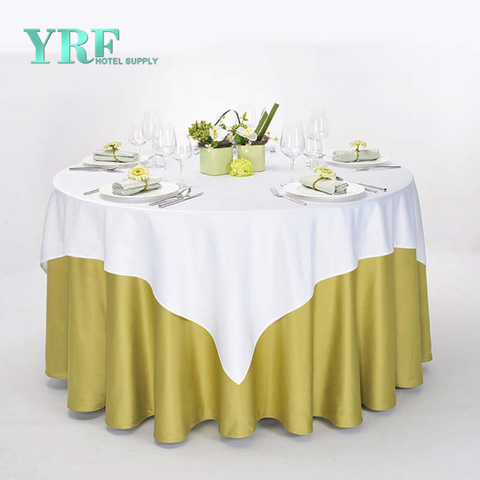 YRF Factory Sale 5 Star Hotel Square Table Cloth Army Green Plain