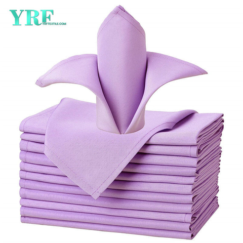 Servietten Tuch Pure Lavender 17x17 Zoll reines 100% Polyester Waschbar und wiederverwendbar für Partys