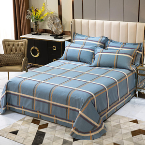 Hergestellt in China Bettlaken-Set, kariertes Einzelbett von guter Qualität