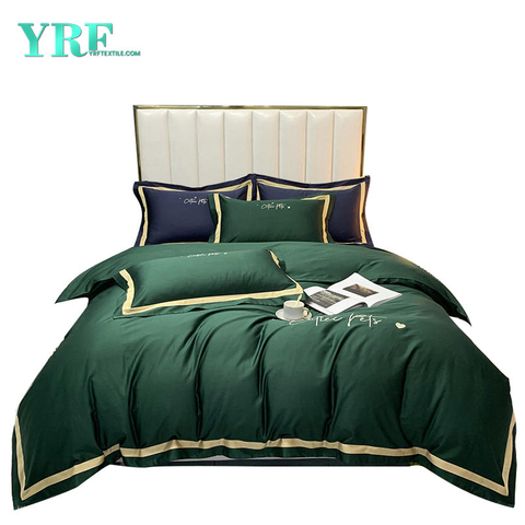 Deluxe Home Textile Sleep Cool 100% langstapelige Baumwolle Hotelleinen grün 3ST