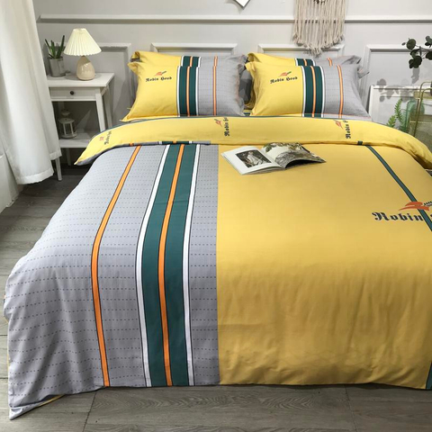Modernes Design Bettwäsche Baumwolle bedruckt bequem für Doppelbett