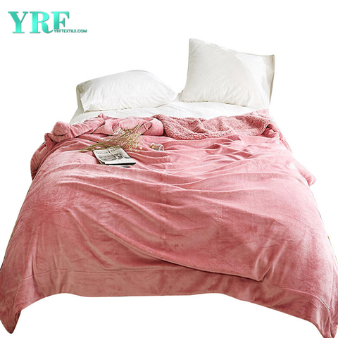 Modern Style Fleece-Überwurfdecke Ultra-Soft Pink für Queen-Size