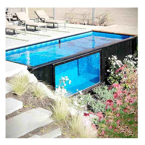 Günstige 40ft Outdoor-Verschiffung Luxus Container Pool Swimming