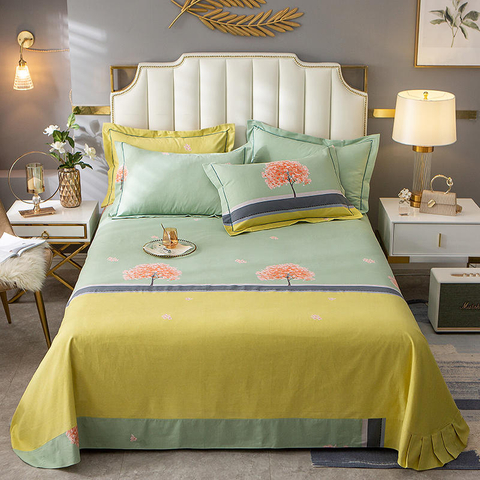 Luxuriöses Bettlaken, modernes Design, atmungsaktiv und kühlend, kalifornisch bedrucktes Bettwäsche-Set