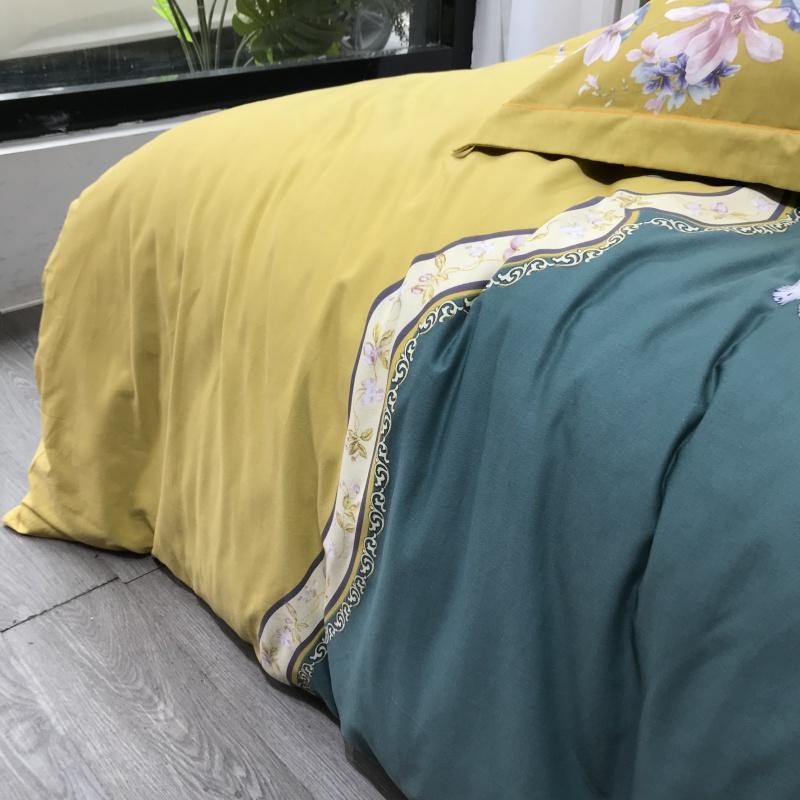 Hochwertige Bettwäsche aus Baumwolle, bedruckt, bequem für Doppelbetten