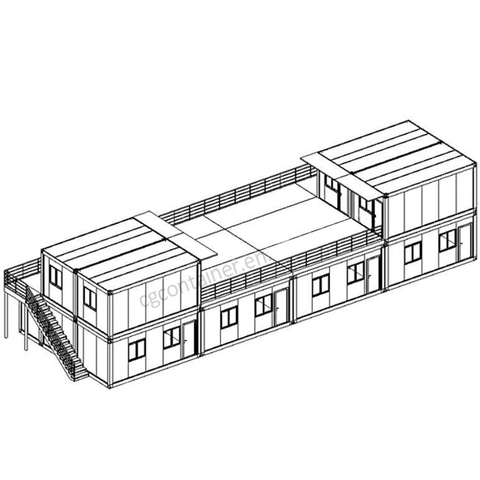 Factory Supply Modulares Container Studentenwohnheim abnehmbar