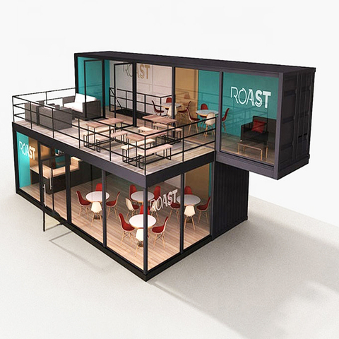 Neues Design mit Treppe Top-Qualität bewegliches Container-Restaurant