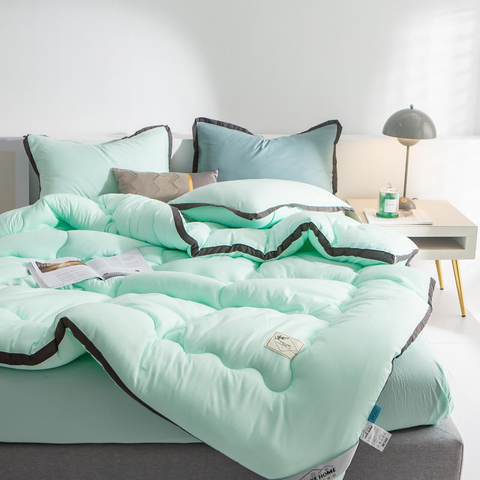 Home Microfiber Quilt Microsuede Komfortable Feder für Einzelbett