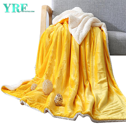Bettwäsche wirft Decke Heimtextilien warmes Gelb für Queen Size
