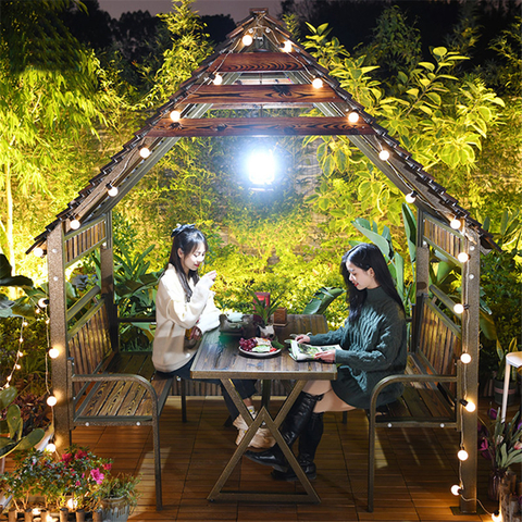 Popular wooden house with bench table restaurant gazebo